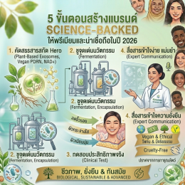 5 ขั้นตอนสร้างแบรนด์ Science-backed ให้พรีเมียมและน่าเชื่อถือในปี 2026