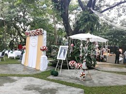  งานแต่งครีมทอง พระเช้า งานคุณเมสิริญา
