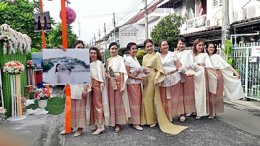  คุณธิดารัตน์งานแต่งธีมส้มพาสเทล 