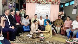  คุณธิดารัตน์งานแต่งธีมส้มพาสเทล 