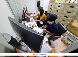 ทีม Data Staff ให้บริการสแกนเอกสารแฟ้มประวัติผู้ป่วยนอก (OPD)
