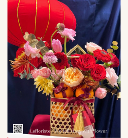 กระเช้าผลไม้พรีเมี่ยมเพื่อสุขภาพ Le Floriste ของขวัญผู้ใหญ่ จัดส่ง (รูปที่ 74