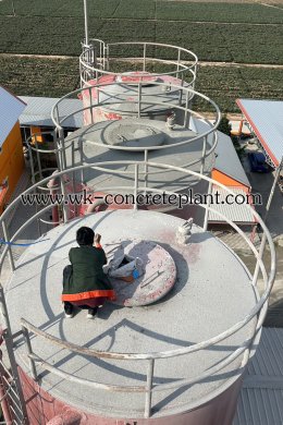 งานติดตั้งเครื่องกรองฝุ่นบนไซโล wam silo top