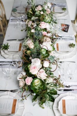 60 Idears ดอกไม้สดวางโต๊ะอาหาร