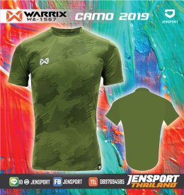 เสื้อฟุตบอล WARRIX รุ่น CAMO WA1567 สีน้ำเงิน ทีม ศรีวรา ฟุตบอล คลับ