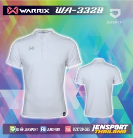 เสื้อฟุตบอลคอปก Warrix WA-3329 ขาว