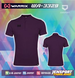 เสื้อฟุตบอลคอปก Warrix WA-3329 ม่วง