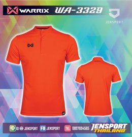เสื้อฟุตบอลคอปก Warrix WA-3329 ส้ม