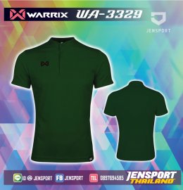 เสื้อฟุตบอลคอปก Warrix WA-3329 เขียว