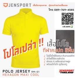 เสื้อ POLO เอนกประสงค์ จาก JENSPORT THAILAND คอปกเปล่า