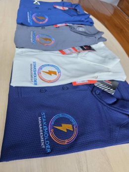 เสื้อ POLO WARRIX WA3324 ปักโลโก้หน่วยงานการไฟฟ้านครหลวง จัดไป 4 สีเลย