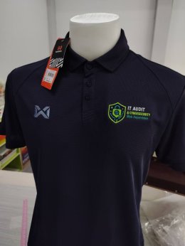เสื้อโปโลคอปก_สีดำ_warrix_it_audit