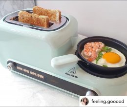 อาหารเช้าแสรอร่อยยย กับ Bear Electric Multi Toaster แบร์ เครื่องปิ้งขนมปังอเนกประสงค์ BR0041 
