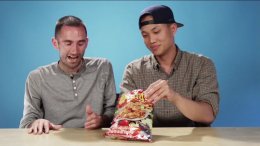 Americans try Thai snack