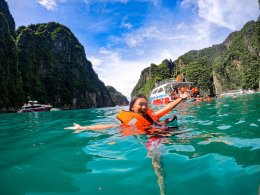 ทริปเที่ยวเกาะพีพี เกาะไข่ เรือสปีดคาตามารัน
