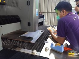 ส่งมอบเครื่อง welding Fiber Laser 100w จำนวน 1 เครื่อง พิกัด บริษัท เอส เอ็น ซี คริเอติวิตี้ แอนโทโลจี จำกัด