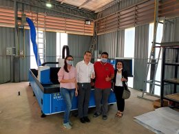 ส่งมอบเครื่อง  Fiber Laser รุ่น LT3015S กำลังเลเซอร์ 1000W พิกัด สเปช มีเดีย จำกัด  กรุงเทพมหานคร