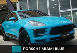 Porsche Macan Wrap Miama Blue