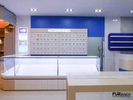 ออกแบบร้านจำหน่ายมือถือ ร้าน pp phone เทสโก้โลตัส อ. สมเด็จ จ.กาฬสินธุ์