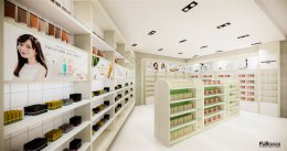 ออกแบบ 3D ร้านจำหน่ายผลิตภัณฑ์เพื่อสุขภาพ ความงาม และสินค้าอุปโภค บริโภค ร้าน AURA SHOP