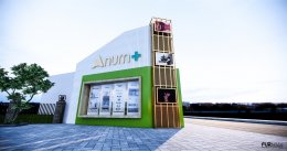 ออกแบบ 3D ร้านจำหน่ายผลิตภัณฑ์เพื่อสุขภาพ ความงาม และสินค้าอุปโภค บริโภค ร้าน AURA SHOP