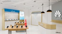 ออกแบบร้านมือถือ ร้าน nexus mobile huawei  @บิ๊กซีบางพลี  จ.สมุทรปราการ