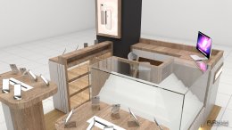 ออกแบบ 3d ร้านจำหน่ายมือถือ ร้าน samsung corner พัทยา จ.ชลบุรี
