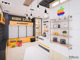 High Chill mobile shop design 
