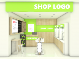 Shop Set Design: Example of shop design, shop display by budget according to style