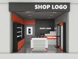 Shop Set Design: Example of shop design, shop display by budget according to style