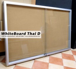 ตู้ติดประกาศ ตู้กระจก แบบแขวนผนัง
