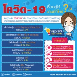 ไขข้อข้องใจเชื้อไวรัสโควิด-19 อยู่ได้นานเท่าไหร่?
