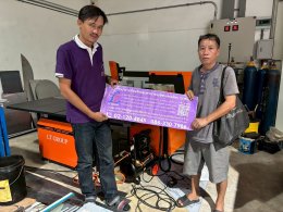 เครื่องเชื่อมไฟเบอร์เลเซอร์ รุ่น 750w