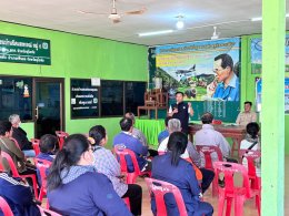 คบ.สุโขทัย  ประชุมชี้แจงแผนงานปรับปรุงคลองส่งน้ำบ้านนิคมสหกรณ์ พร้อมอาคารประกอบ รวม 3 สาย 