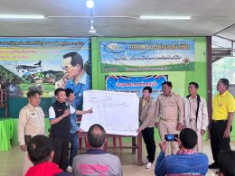 คบ.สุโขทัย  ประชุมชี้แจงแผนงานปรับปรุงคลองส่งน้ำบ้านนิคมสหกรณ์ พร้อมอาคารประกอบ รวม 3 สาย 