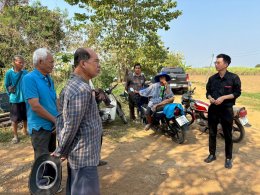 คบ.สุโขทัย  ลงพื้นที่ติดตามสถานการณ์น้ำ ณ บ่อสูบน้ำใต้ดินที่ L15