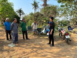 คบ.สุโขทัย  ลงพื้นที่ติดตามสถานการณ์น้ำ ณ บ่อสูบน้ำใต้ดินที่ L15