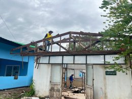 คบ.สุโขทัย  ลงพื้นที่ติดตามการดำเนินการซ่อมแซมที่ทำการฝ่ายช่างกล