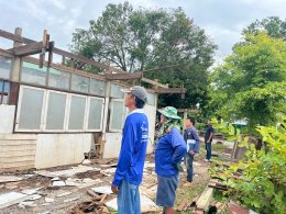 คบ.สุโขทัย  ลงพื้นที่ติดตามการดำเนินการซ่อมแซมที่ทำการฝ่ายช่างกล