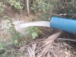 คบ.สุโขทัย  ลงพื้นที่ติดตามการดำเนินงานเป่าล้างบ่อสูบน้ำใต้ดินบ่อที่ K6