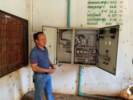 คบ.สุโขทัย  ลงพื้นที่ติดตามการดำเนินงานซ่อมแซมระบบไฟฟ้าภายในบ่อสูบน้ำใต้ดิน D11