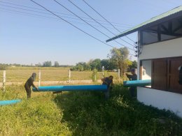 คบ.สุโขทัย  ลงพื้นที่ติดตามการเป่าล้างบ่อสูบน้ำใต้ดินบ่อที่ 59 และติดตามการซ่อมแซมบ่อสูบน้ำใต้ดินบ่อที่ L34