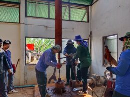 คบ.สุโขทัย  ลงพื้นที่ติดตามการเป่าล้างบ่อสูบน้ำใต้ดินบ่อที่ 59 และติดตามการซ่อมแซมบ่อสูบน้ำใต้ดินบ่อที่ L34