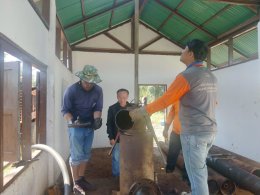 คบ.สุโขทัย  ลงพื้นที่ติดตามการเป่าล้างบ่อสูบน้ำใต้ดินบ่อที่ 59 และติดตามการซ่อมแซมบ่อสูบน้ำใต้ดินบ่อที่ L34
