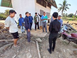 คบ.สุโขทัย  ลงพื้นที่ติดตามสถานการณ์น้ำ ณ บ่อสูบน้ำใต้ดินที่ L16