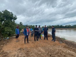คบ.สุโขทัย  ลงพื้นที่สำรวจจุดติดตั้งเครื่องสูบน้ำ พื้นที่เสี่ยงอุทกภัยคลองยม - น่าน คบ.สุโขทัย  