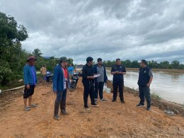 คบ.สุโขทัย  ลงพื้นที่สำรวจจุดติดตั้งเครื่องสูบน้ำ พื้นที่เสี่ยงอุทกภัยคลองยม - น่าน คบ.สุโขทัย  