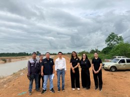 คบ.สุโขทัย  ลงพื้นที่ติดตามสภาพพื้นที่บริเวณจุดติดตั้งเครื่องสูบน้ำบรรเทาน้ำท่วมขัง