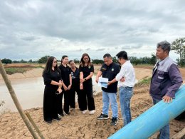 คบ.สุโขทัย  ลงพื้นที่ติดตามสภาพพื้นที่บริเวณจุดติดตั้งเครื่องสูบน้ำบรรเทาน้ำท่วมขัง