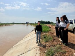 คบ.สุโขทัย  ลงพื้นที่ติดตามสถานการณ์น้ำและตรวจสอบสภาพพื้นที่จุดติดตั้งเครื่องสูบน้ำบรรเทาน้ำท่วมขัง